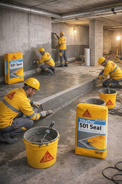 SikaTop 501 Seal gidroizolyatsiya гидроизоляция