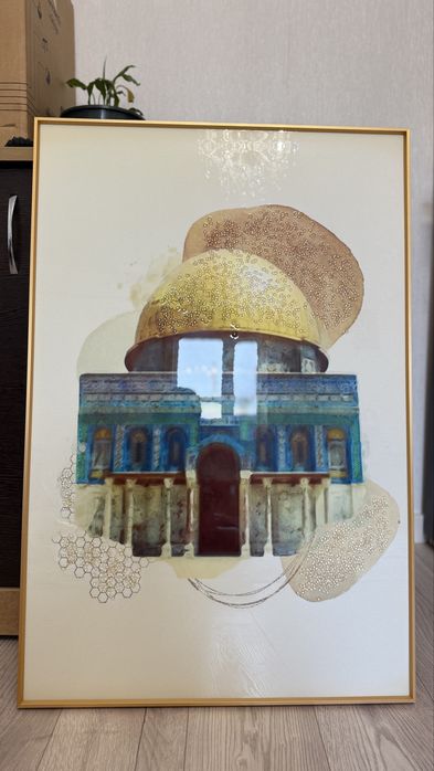 Картина с мечетью Мечеть Аль-Акса