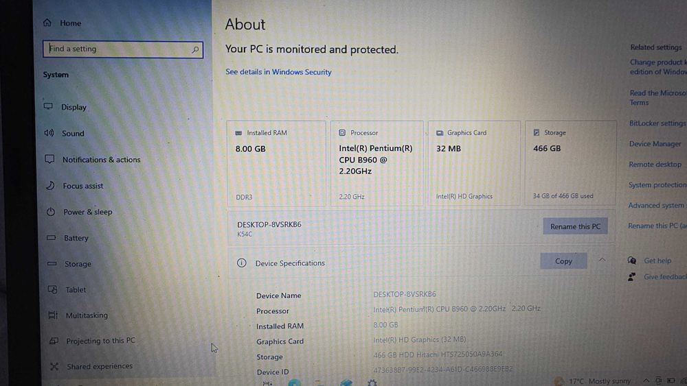 Laptop Asus X54c