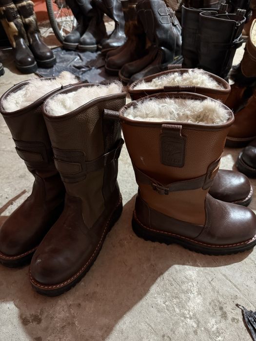 Монголский унты натуралная кожа и мех все размеры есть