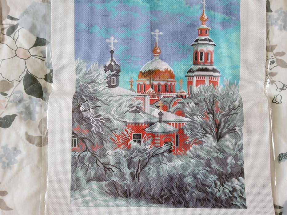 Вышивка, канва с рисунком