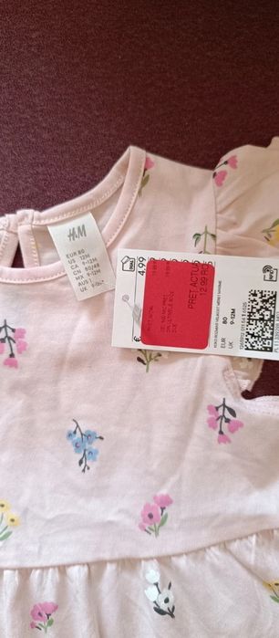 Rochiță fetiță H&M noua, 80 marime