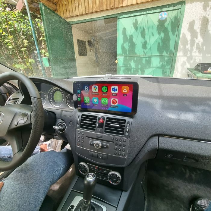 Navigatie android Mercedes C Class w204 facelift Carplay Waze YouTube