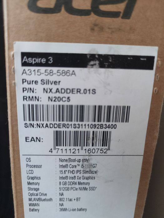 Ноутбук Acer Aspire 3