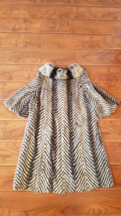 Шубка-пальто шиншилла/кролик