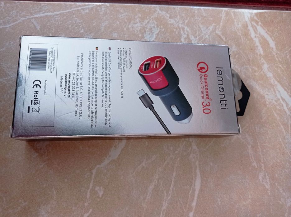 Cablu încărcate usb C și iPhone 1.5ah