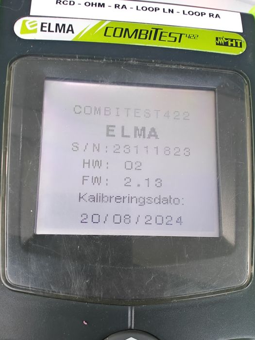 Tester Elma Combitest 423 electrician