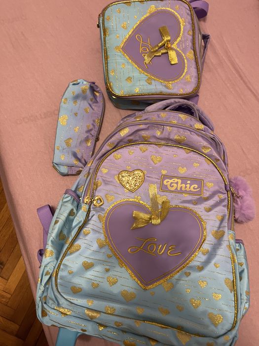 Set ghiozdan cu roti din silicon