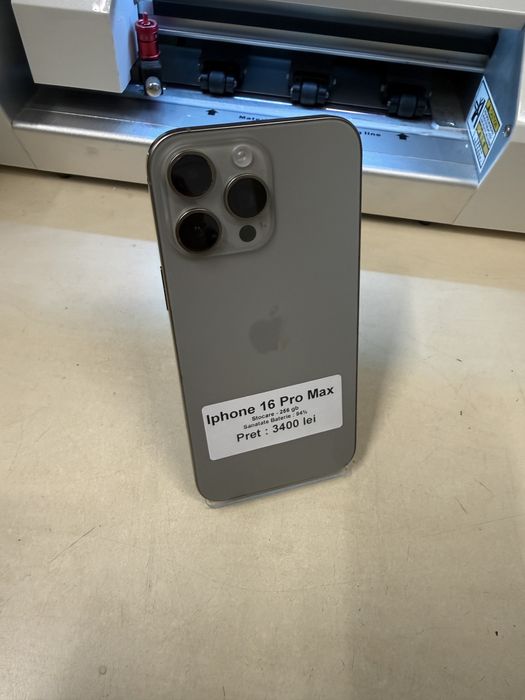 Iphone 16 pro max / 256 gb / 94 % baterie / Impecabil ca Nou