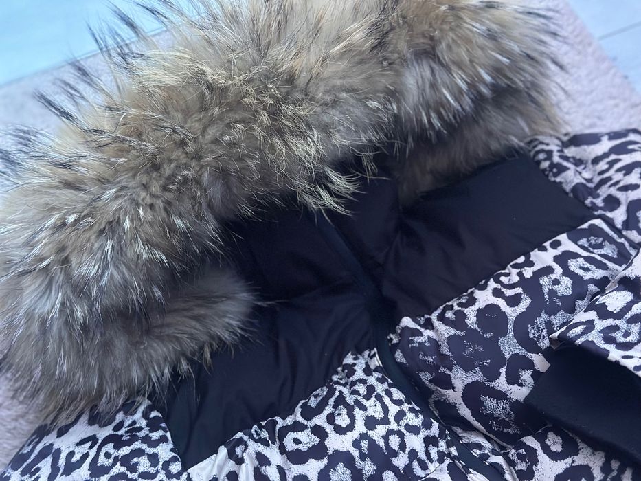 Зимно яке бомбър с естествен косъм