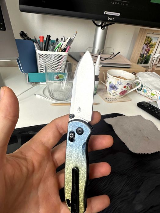 Луксозен джобен нож Kizer DropBear Titanium LC200N