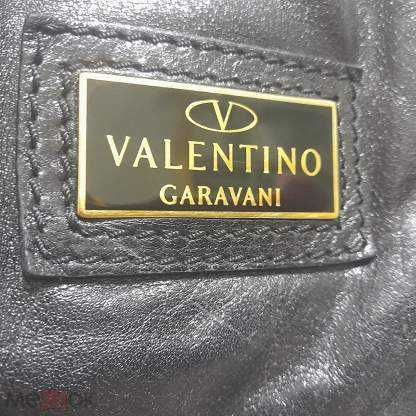 Valentino Garavani Black Leather Bag / Made in Italy / Брендовая Сумка