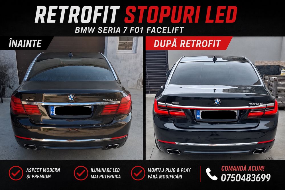 Stopuri BMW G30 Retrofit Facelift Seria 5 Led Lampi F10 F30 F25 F01
