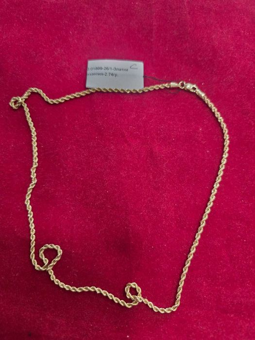 ***УНИКАЛЕН*** Златен синджир 2,74гр,- 14к
