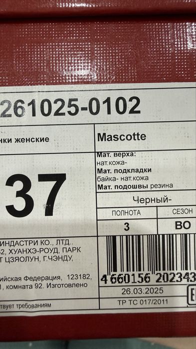 Осенняя кожаная  обувь