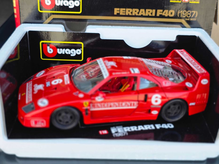 Macheta Auto 1/18 Burago Ferrari F40 1987 L'independente