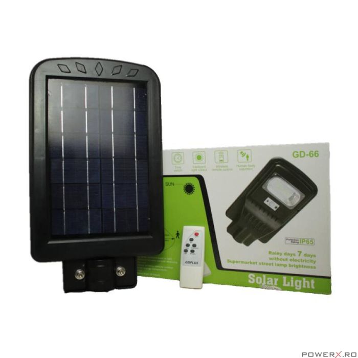 Lampa, proiector 20 W incarcate solara, stradala, cu telecomanda, GD