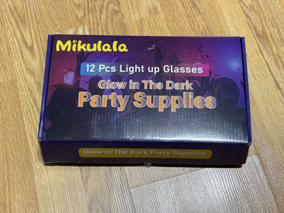 set de 12 perechi de ochelari luminoși pentru petreceri