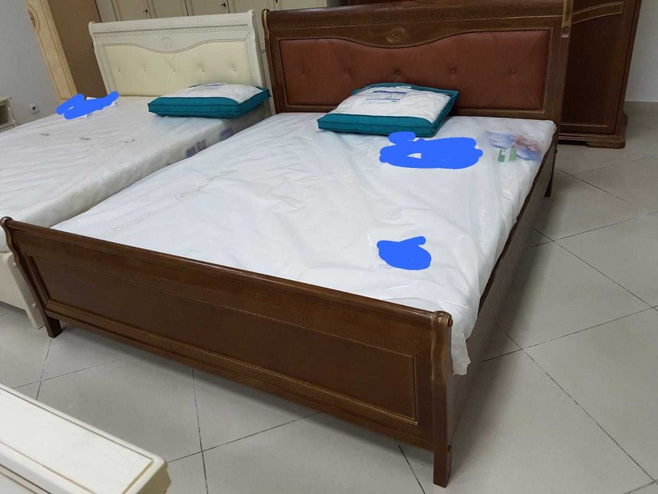 Продается двухспальная кровать 160х200 в отл.сост, Беларусь.С матрасом