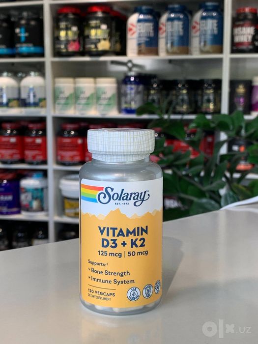 solaray d3 + k2 125 mcg / 50 mcg 60 vegcaps