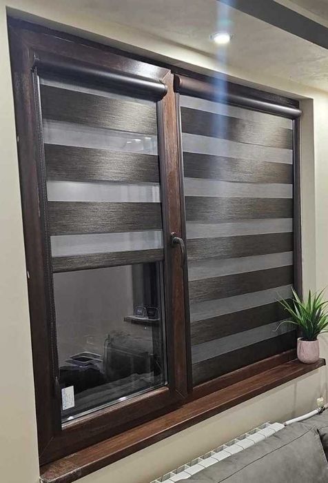 Щори ден и нощ с алуминиева кутия и водачи,По индивидуални размери