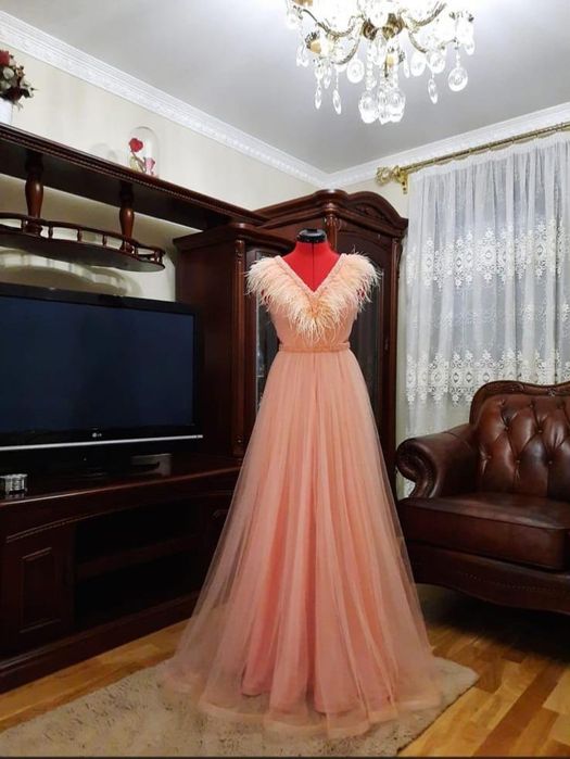 Rochie eleganta de seara roze