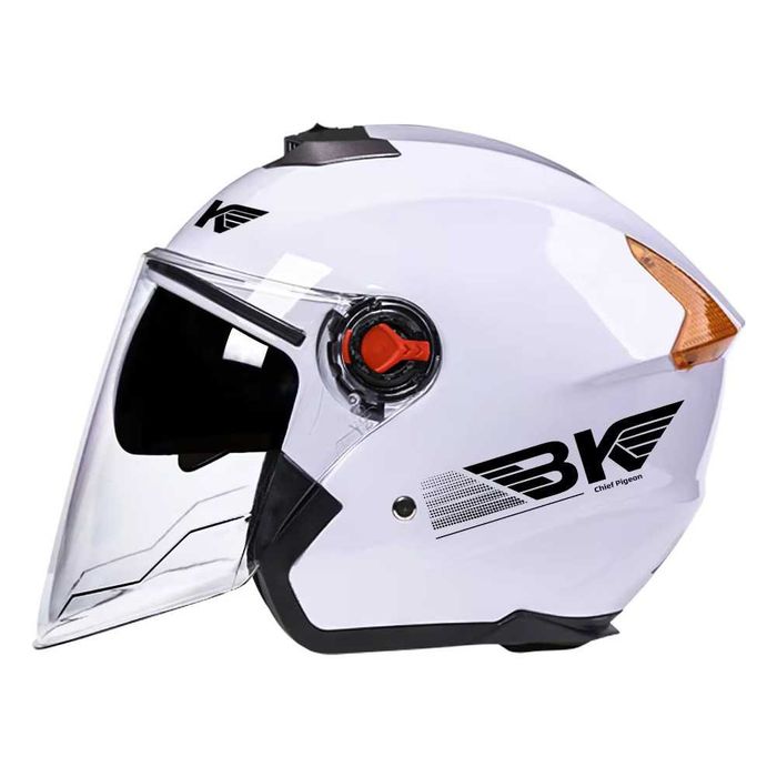 Casca Moto/Scuter/ATV, viziera dubla, marime universala, Alb