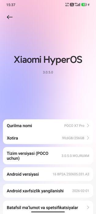Poco x7 pro 8 256