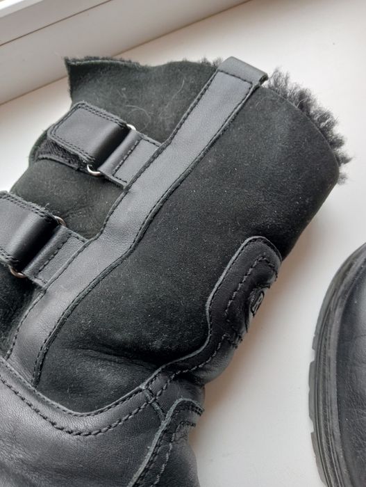 Теплые кожаные зимние берцы