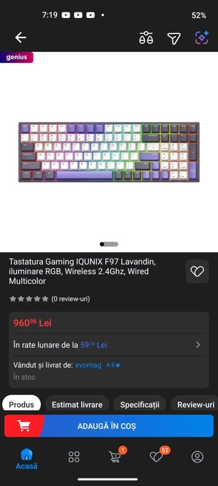 IQUNIX F97 Lavandin wireless, premium
