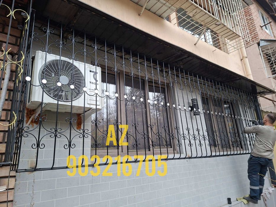 РЕШЁТКИ НА ОKНА panjara temir oynaga навес ришотка ограда rewotka loft