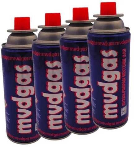 Butelie gaz 227g, pachet de 4 butelii, pentru aragaz, camping, lucru