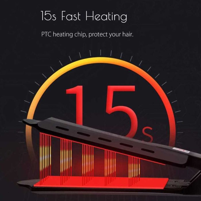 Професионална турмалинова преса за коса с йони