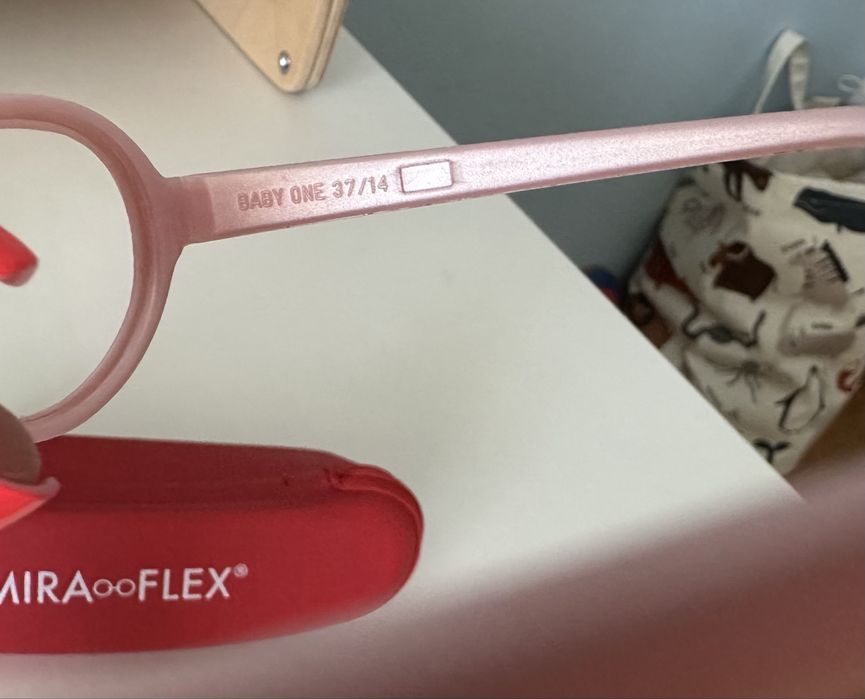 Rame ochelari atraumatice Miraflex Baby One 37/14 116 mm roz