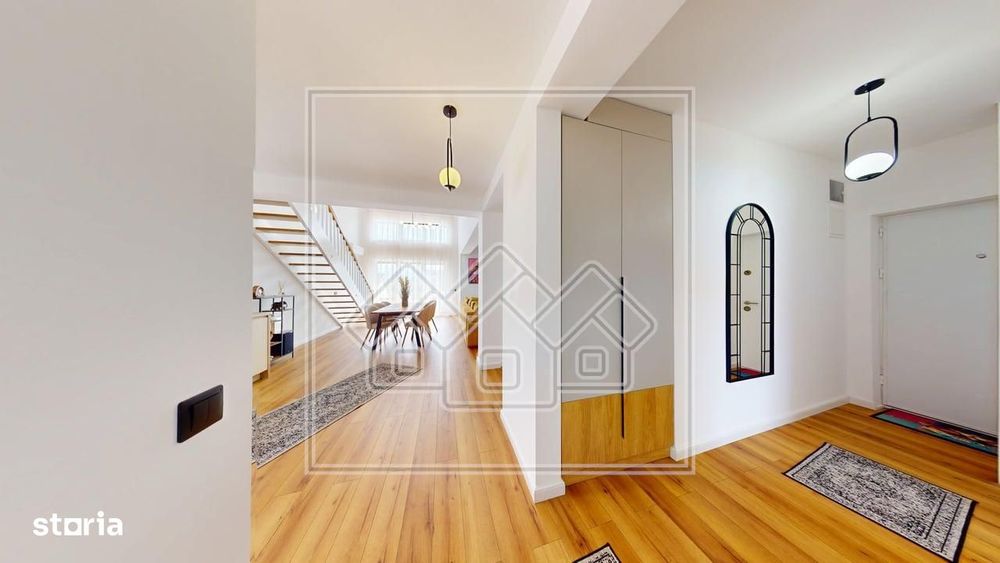 Penthouse cu design deosebit, mobilat modern, terasa
