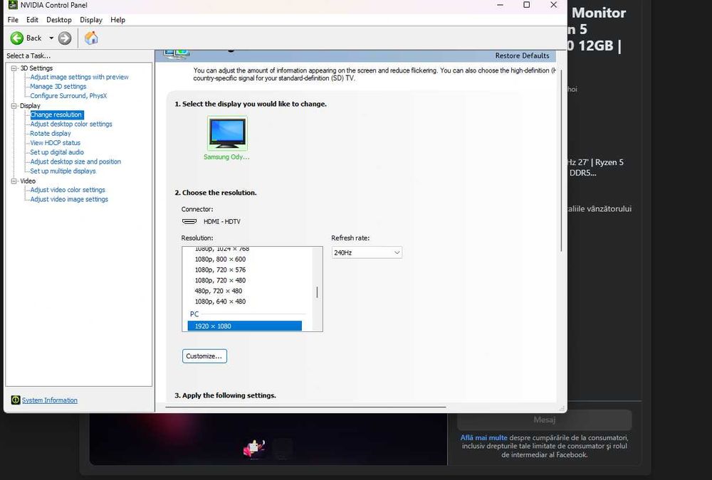 PC Gaming + Monitor 240Hz 27' | Ryzen 5 7600X | RTX 3060 12GB | 32GB DDR5