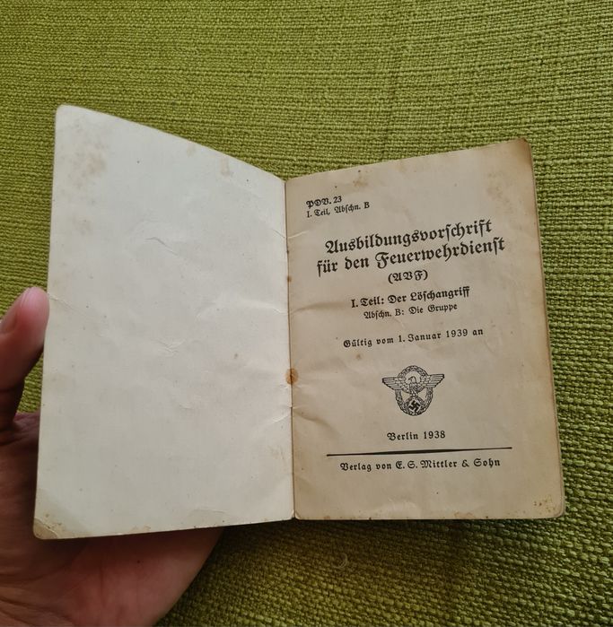 Carte Pompieri Nazista WW2 Germania Al Doilea Razboi Mondial Nazi SS