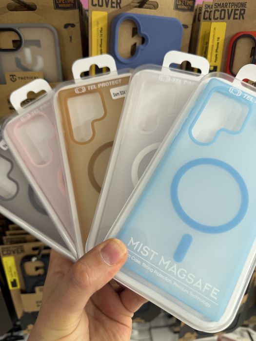 Samsung Galaxy S24 Ultra,Samsung Galaxy S23 Ultra матиран MAGSAFE гръб