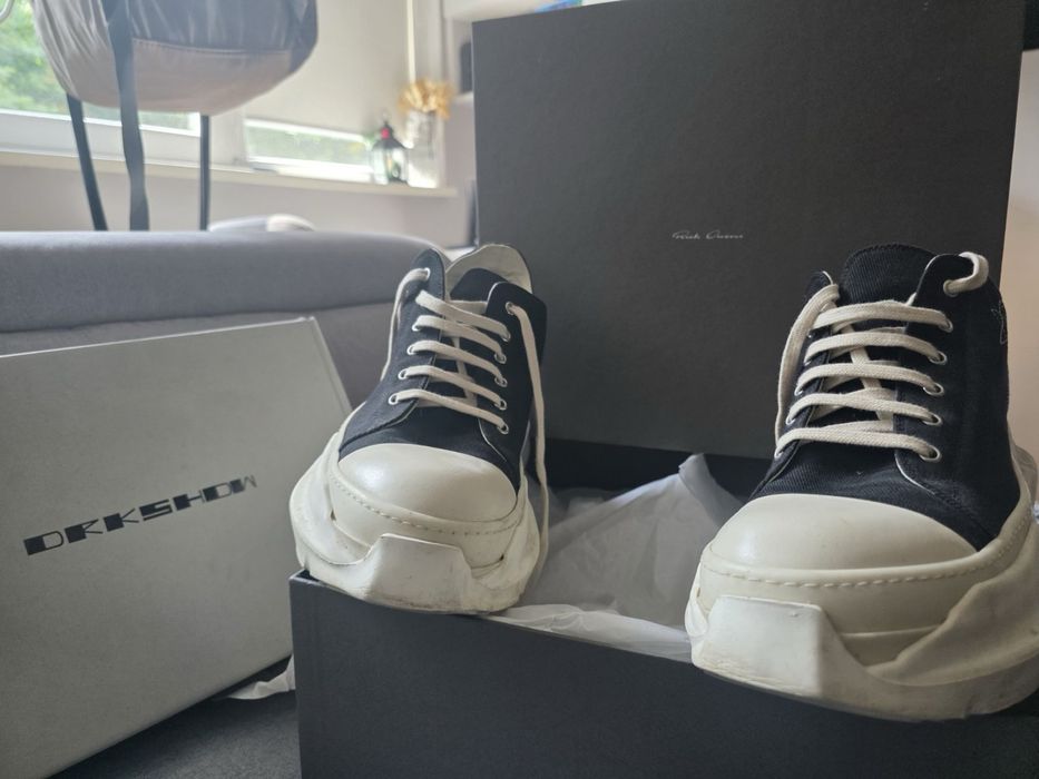 Rick Owens DRKSHDW Abstract Low Sneak Black/Milk – Оригинални