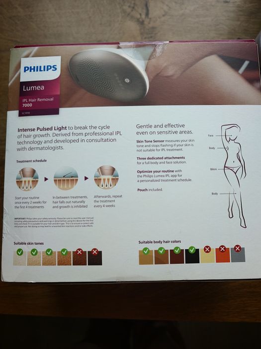 Чисто НОВ фотоепилатор Philips Lumea 7000/SC1998