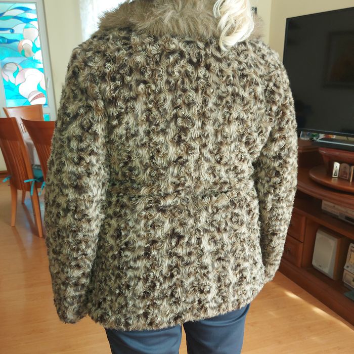 Зимно мекичко палто кафяво ХЛ