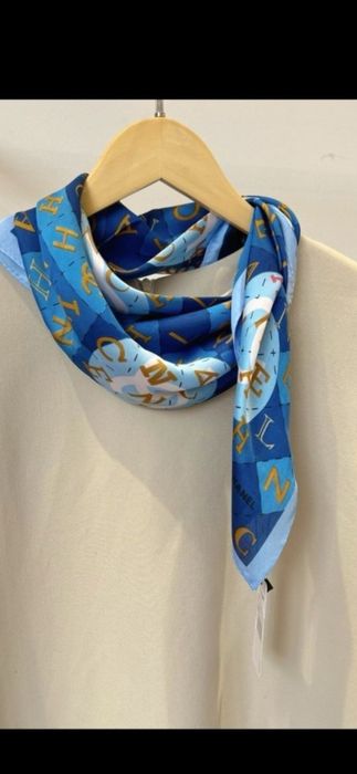 Eșarfă Chanel, model 2026, 100% mătase, 90x90cm