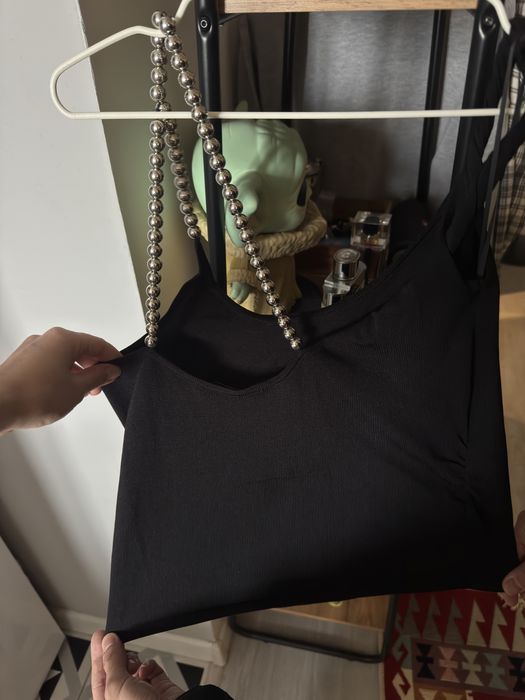 Оригинальный топ с бусинами ZARA рр М