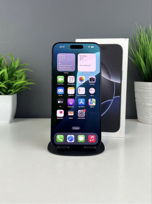 iPhone 16 pro max sim+esim 100% 70+ obmen