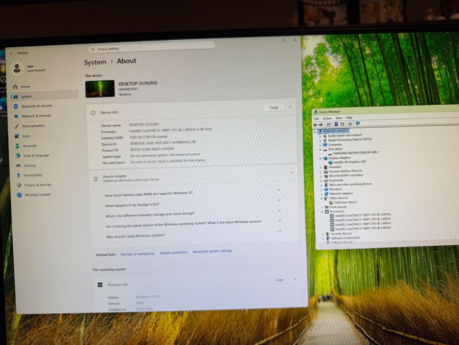 Mini PC Lenovo ThinkCentre M710q Tiny - i5 Gen 7, 8GB RAM, SSD NVMe