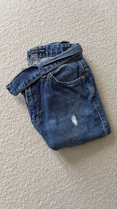 Дамски дънки с колан LC Waikiki размер 34 XXS/XS, модел mom