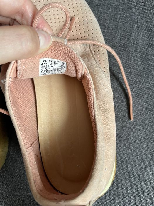 Pantofi Ecco din piele intoarsa