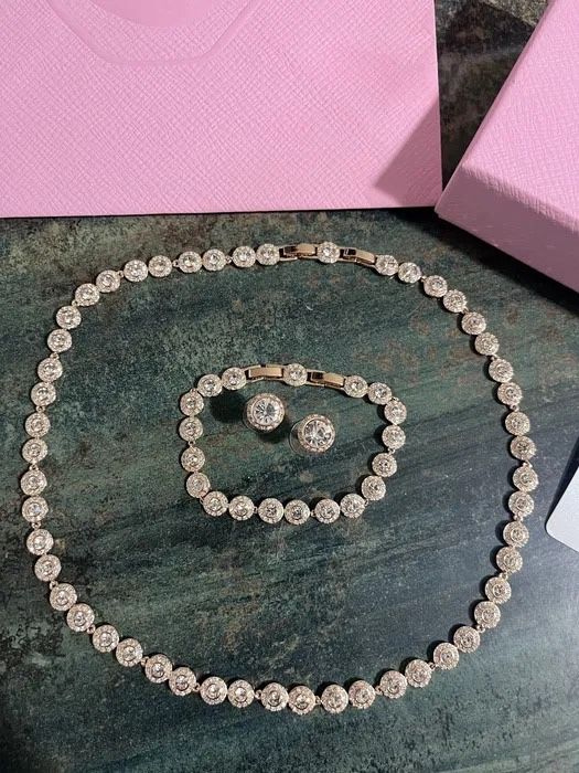 Set Angelic Swarovski Rose/Gold