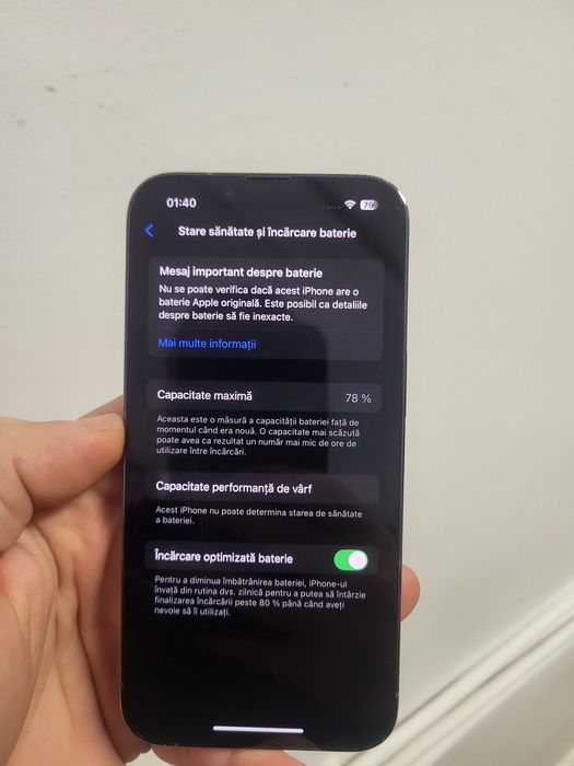 Vand Iphone 13 pro 256gb. Baterie 100%