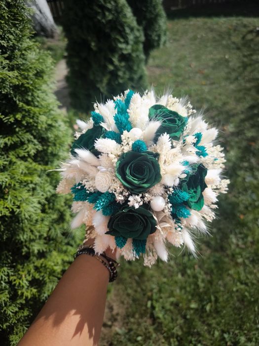 Buchet mireasa , lumânări